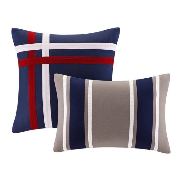 Mint Intelligent Design Caleb Comforter Set Blue 5 Total Pieces - Picture 3 of 8